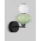 Aplice, corpuri de iluminat pentru pereti - Aplica de perete LED decorativa ceramica Alb, Verde, ONETA