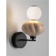 Aplice, corpuri de iluminat pentru pereti - Aplica de perete LED decorativa ceramica Alb, Bej, ONETA