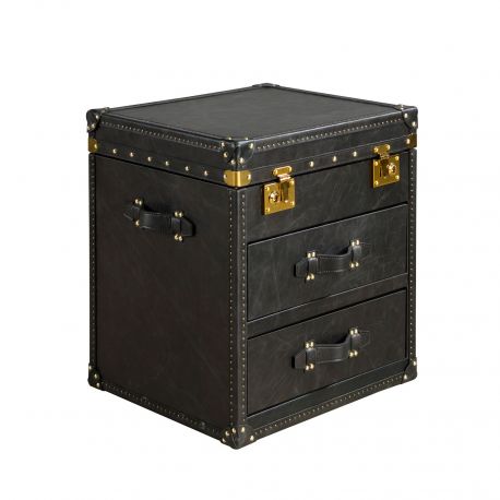 Masute Living - Cufar LUX design italian Black leather