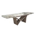 Masa extensibila deosebita design LUX Marble 200-290x100cm