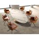 Mese dining - Masa ovala design LUX Marble 110x240cm