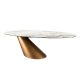 Mese dining - Masa ovala design LUX Marble 110x240cm