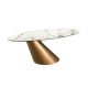 Mese dining - Masa ovala design LUX Marble 110x240cm