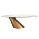 Mese dining - Masa ovala design LUX Marble 110x240cm