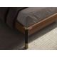 Paturi - Pat dublu tapitat design LUX Dark grey, 160x200cm