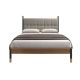 Paturi - Pat dublu tapitat design LUX Dark grey, 160x200cm