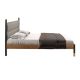 Paturi - Pat dublu tapitat design LUX Dark grey, 160x200cm