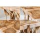 Masute Living - Masuta laterala, lemn de tec, design stilt, Driftwood 60cm