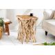Masute Living - Masuta laterala, lemn de tec, design stilt, Driftwood 60cm