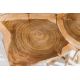 Masute Living - Masuta laterala, lemn de tec, design stilt, Driftwood 60cm