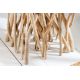 Masute Living - Masuta laterala, lemn de tec, design stilt, Driftwood 60cm