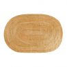 Covor oval din iuta, fabricat manual din fibra naturala, PURE NATURE 160x230cm