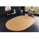 Covoare - Covor oval din iuta, fabricat manual din fibra naturala, PURE NATURE 160x230cm