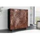 Comode - Comoda, Bufet cu model 3D, Lemn Salcam, Maro, FLUID 110cm
