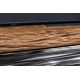 Console - Consola, Lemn de Tec, Sticla, Otel Crom, MODERN BAROCK BARRACUDA 140cm