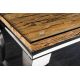 Console - Consola, Lemn de Tec, Sticla, Otel Crom, MODERN BAROCK BARRACUDA 140cm