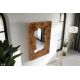 Oglinzi - Oglinda solida din lemn de tec MOSAIC 90cm