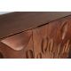 Comode - Comoda inalta cu model 3D, Lemn Salcam, Maro, DUNE 120cm