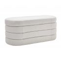 Bancheta cu spatiu de depozitare, Tesatura Boucle, VOQUE 115cm