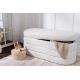 Banchete-Tabureti - Bancheta cu spatiu de depozitare, Tesatura Boucle, VOQUE 115cm