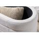 Banchete-Tabureti - Bancheta cu spatiu de depozitare, Tesatura Boucle, VOQUE 115cm