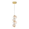 Lustra suspendata LED design modern Leda auriu