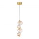 Pendule, Lustre suspendate - Lustra suspendata LED design modern Leda auriu