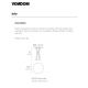 Mese - Masa de exterior / interior design modern premium VERTEX 60cm