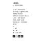 Pendule, Lustre suspendate - Lustra suspendata LED design modern Leda auriu