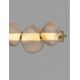 Pendule, Lustre suspendate - Lustra suspendata LED design modern Leda auriu