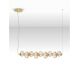 Pendule, Lustre suspendate - Lustra suspendata LED design modern Leda auriu