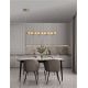 Pendule, Lustre suspendate - Lustra suspendata LED design modern Leda auriu