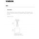 Mese - Masa de exterior / interior design modern premium VERTEX 60x60cm