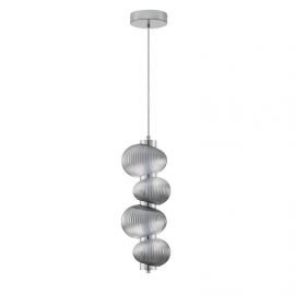 Lustra suspendata LED design modern Leda crom