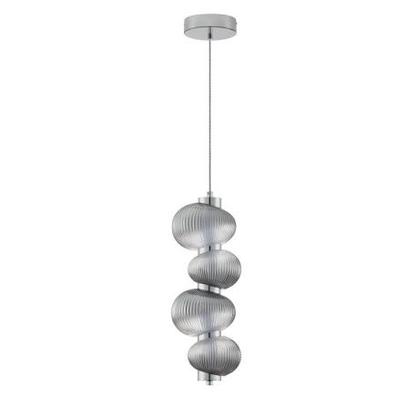Pendule, Lustre suspendate - Lustra suspendata LED design modern Leda crom