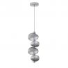 Lustra suspendata LED design modern Leda crom