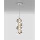 Pendule, Lustre suspendate - Lustra suspendata LED design modern Leda crom