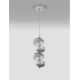 Pendule, Lustre suspendate - Lustra suspendata LED design modern Leda crom