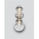 Aplice, corpuri de iluminat pentru pereti - Aplica de perete LED design modern Leda crom