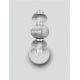 Aplice, corpuri de iluminat pentru pereti - Aplica de perete LED design modern Leda crom