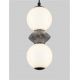 Pendule, Lustre suspendate - Pendul LED decorativ ceramic Gri, Alb, PALLINA
