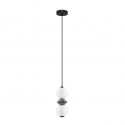 Pendul LED decorativ ceramic Gri, Alb, PALLINA
