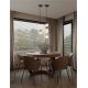Pendule, Lustre suspendate - Pendul LED decorativ ceramic Mocha, Alb, PALLINA