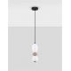 Pendule, Lustre suspendate - Pendul LED decorativ ceramic Mocha, Alb, PALLINA