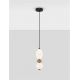 Pendule, Lustre suspendate - Pendul LED decorativ ceramic Mocha, Alb, PALLINA