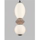 Pendule, Lustre suspendate - Pendul LED decorativ ceramic Mocha, Alb, PALLINA
