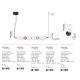 Pendule, Lustre suspendate - Pendul LED decorativ ceramic Mocha, Alb, PALLINA