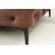 Banchete-Tabureti - Taburete elegant stil Chesterfield, Microfibra, Maro Antic, MODERN BAROCK 90cm
