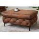 Banchete-Tabureti - Taburete elegant stil Chesterfield, Microfibra, Maro Antic, MODERN BAROCK 90cm