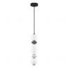 Pendul LED decorativ ceramic gri, alb, PALLINA